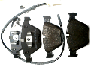 Image of Set of brake pads with wear sensors. VALUE PARTS image for your 2014 BMW 650iX   